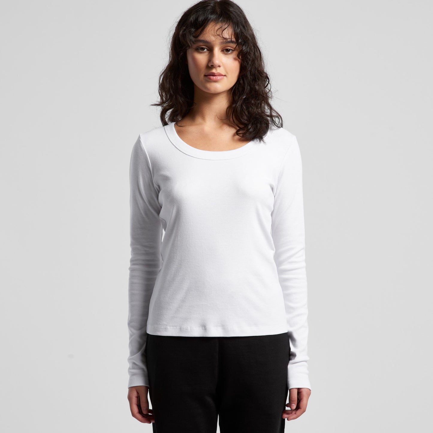 AS Colour Organic Rib Womens L/S T-Shirt - 4075