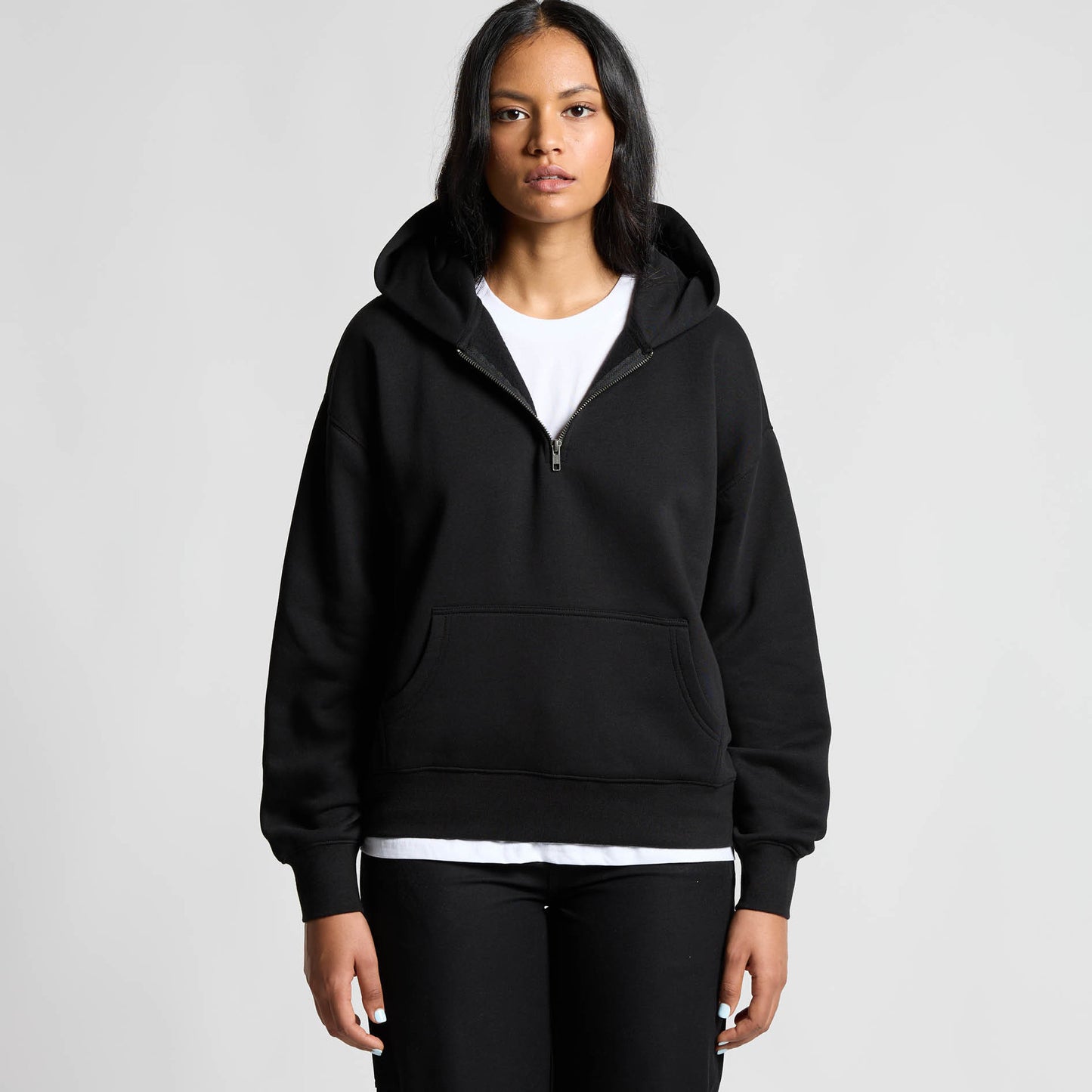 AS Colour Half Zip Womens Hoodie - 4164
