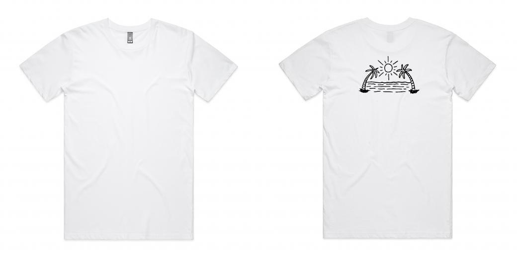 AS Colour Staple Tee - White - Fresh Tees SYD