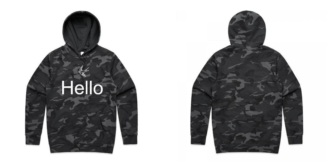 AS Colour Mens Stencil Camo Hood - 5102C